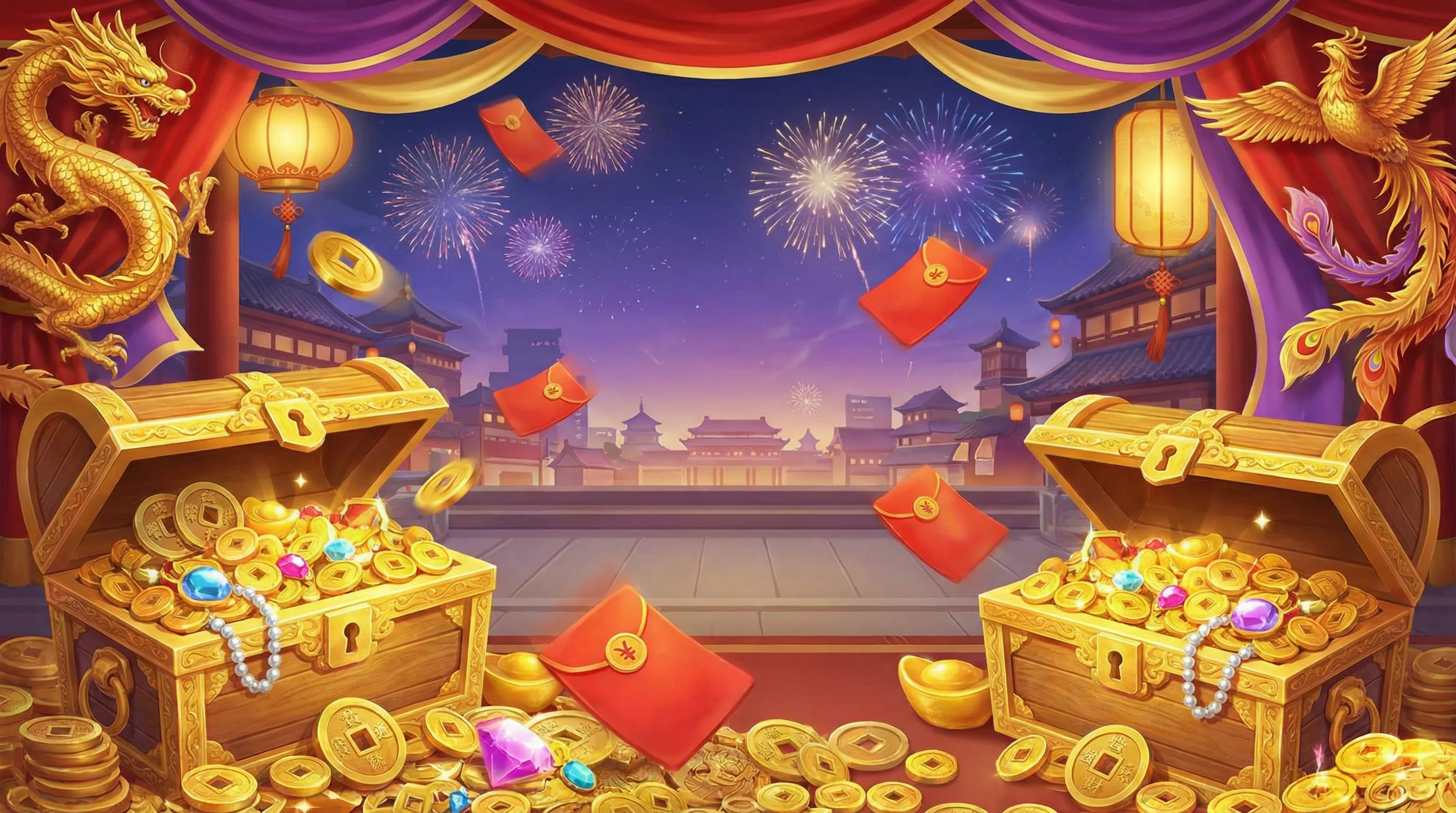 开元棋牌新年红包活动横幅